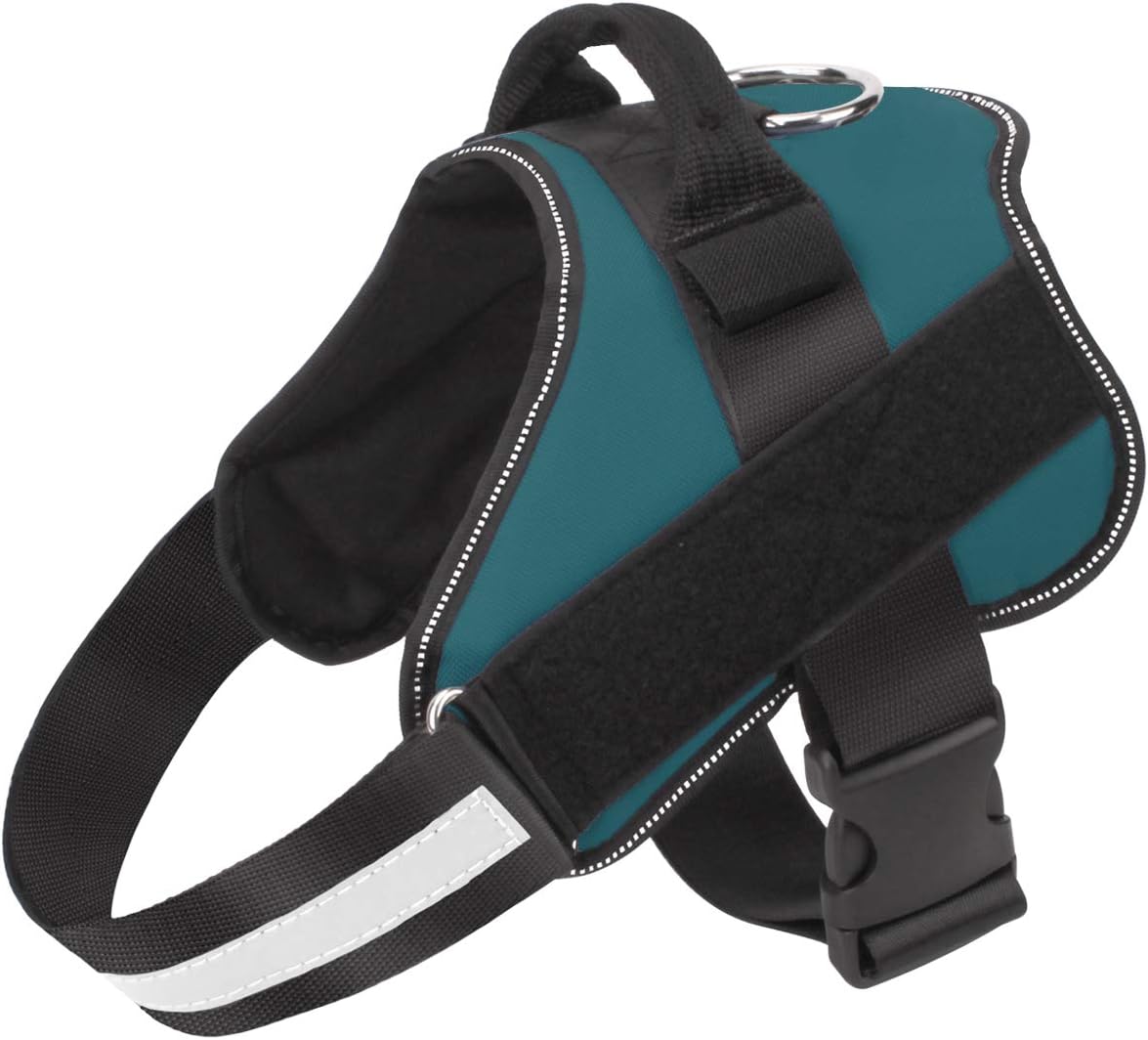 Bolux Dog Harness, No-Pull Reflective Dog Vest, Breathable Adjustable Pet Harness with Handle for
