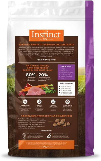 Instinct Original Dry Cat Food, Raw Coated Kibble, High Protein, Grain Free Recipe - Real Rabbit