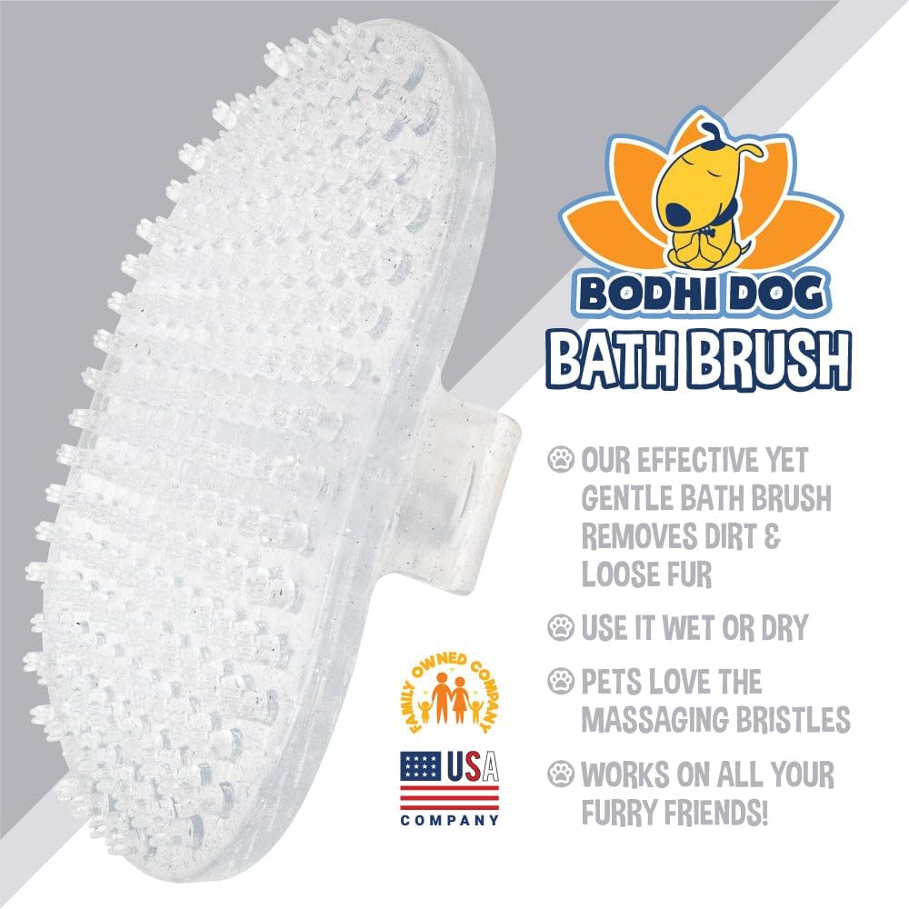 Bodhi Dog Shampoo Brush - Pet Grooming & Bath Supplies for Dogs and Cats - Bath Brush for Long &