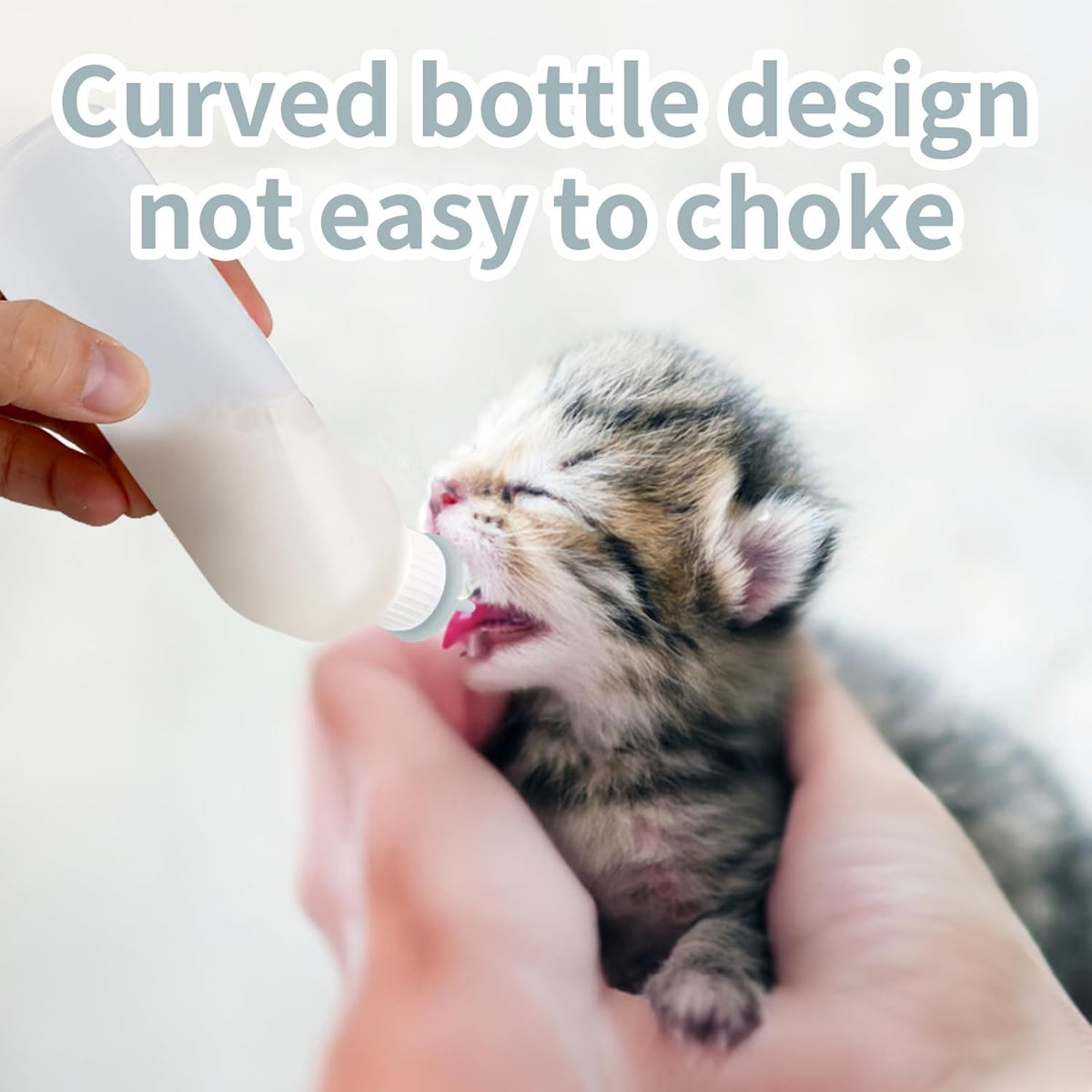 5Pack Kitten Bottle for Nursing Puppy Milk Kitten Bottles Feeding Kit Silicone Nipple for Newborn