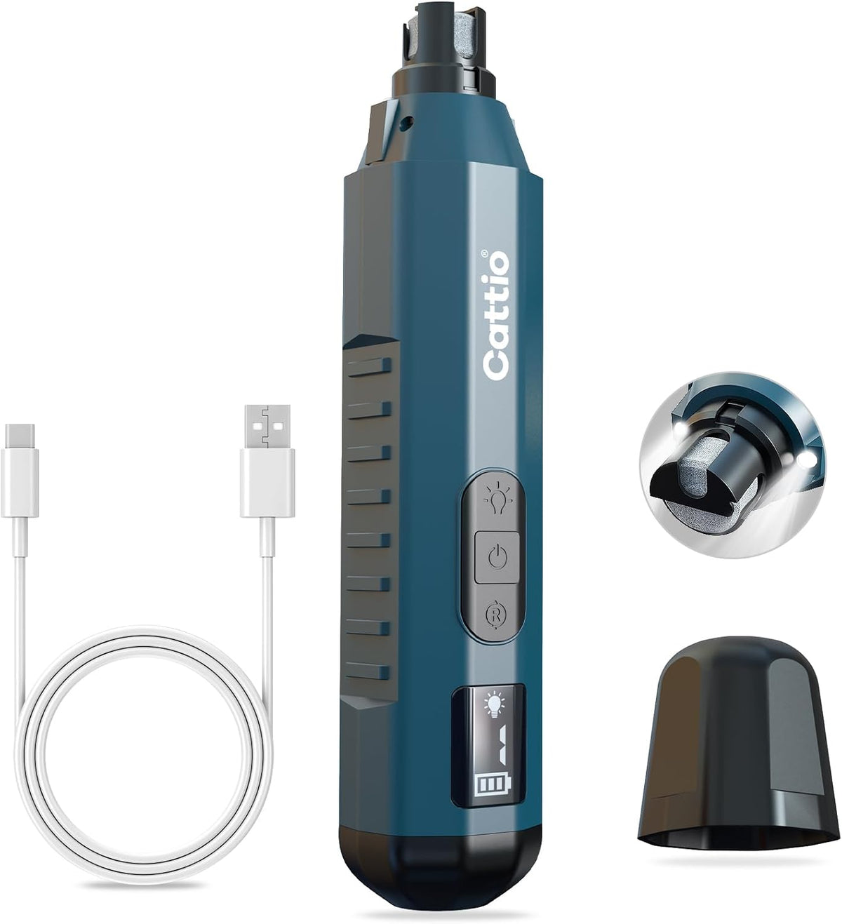 Dog Nail Grinder - Professional Electric Dog Nail Trimmer for Dogs & Cats Quiet Painless Grooming &