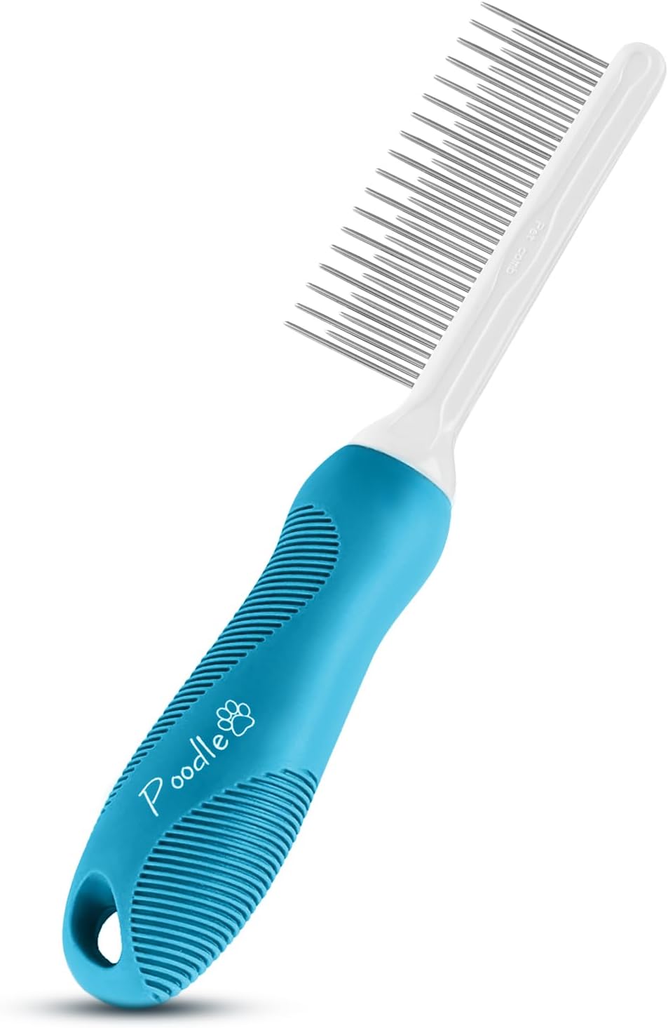Poodle Grooming Comb - Metal Dematting Comb with Long & Short Stainless Steel Teeth for Removing
