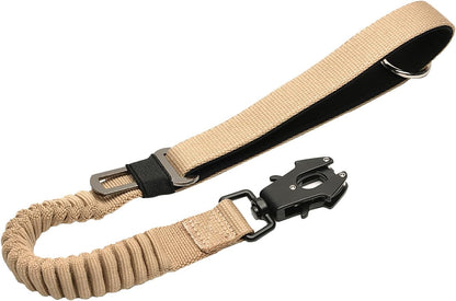 20” Strong Short Leash for Dog, Heavy Duty Bungee Dogs Leash with Padded Handle Car Seatbelt, Small