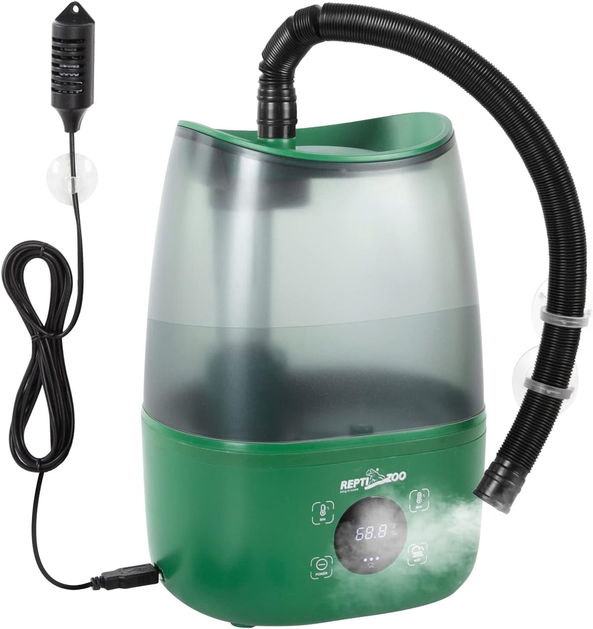 REPTIZOO Reptile Humidifier Fogger, 4L Large Reptile Fogger with Humidity Control, Terrarium