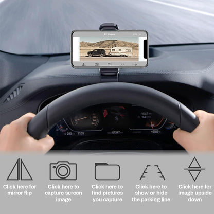 EWAY WiFi Magnetic Hitch Wireless Backup Rear/Front View Camera Rechargeable Battery for Easy