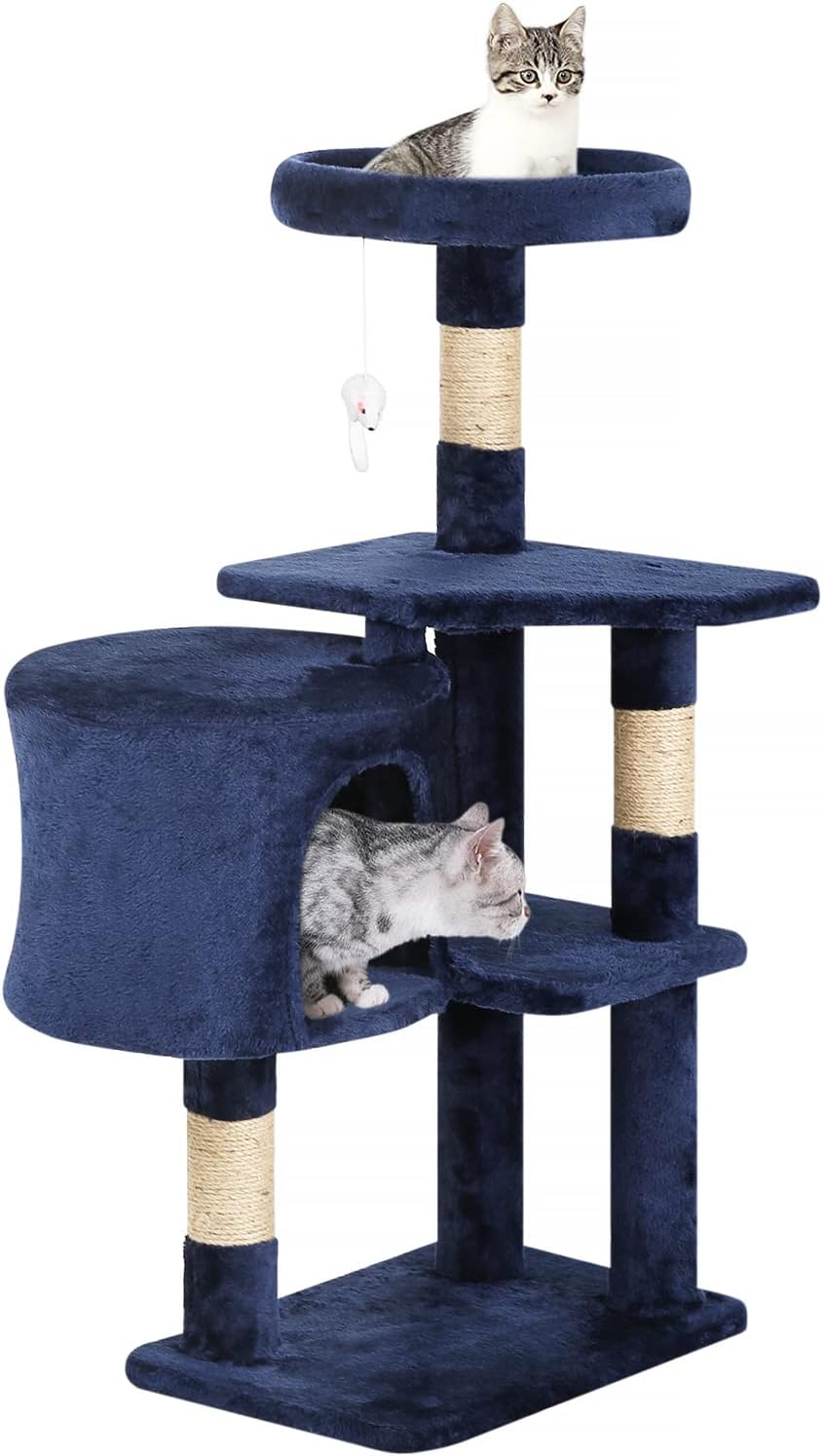 BestPet Cat Tree 36 inch Tall Scratching Toy Activity Centre Cat Tower Cat Condo Multi-Level