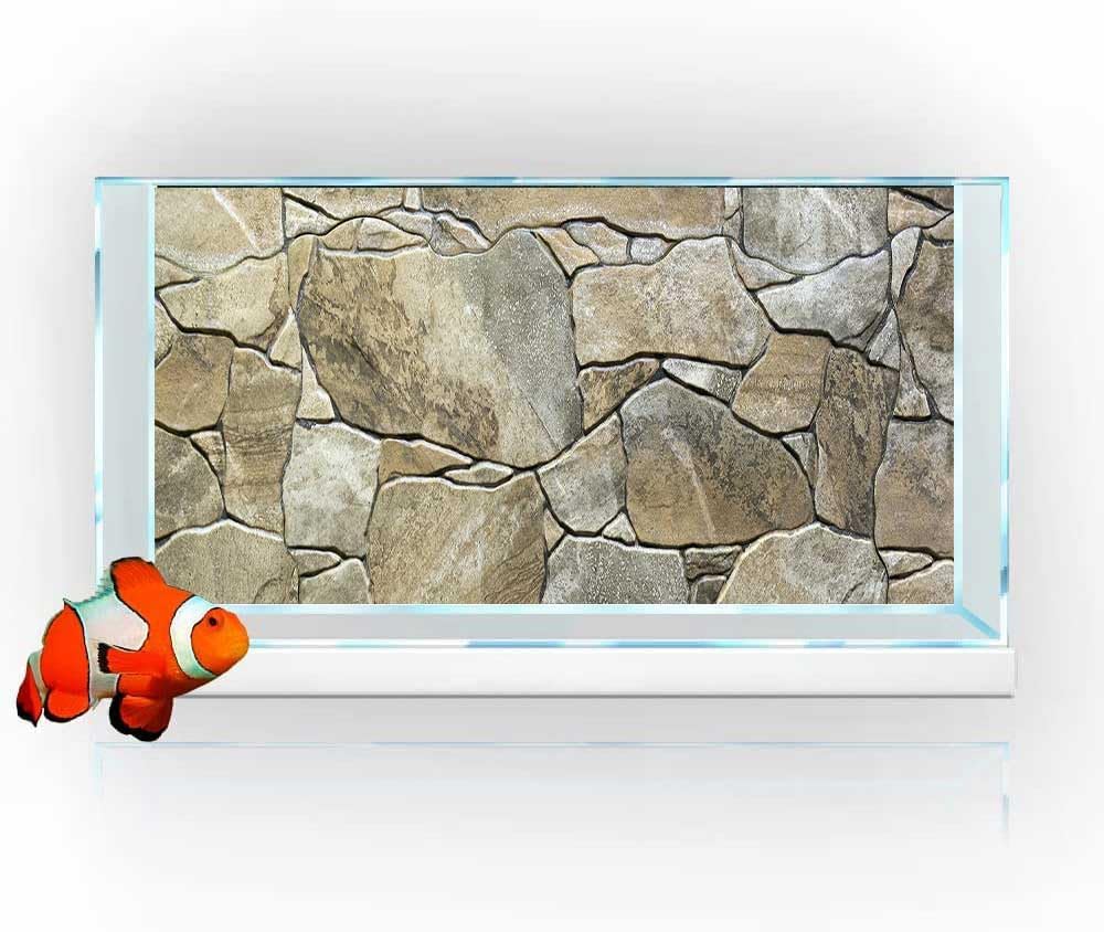 72X24IN Marble Aquarium Background, Art Marble Aquarium Background, Natural Marble Glass Terrarium