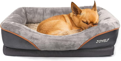 JOYELF Memory Foam Dog Bed Small Orthopedic Dog Bed & Sofa with Removable Washable Cover and