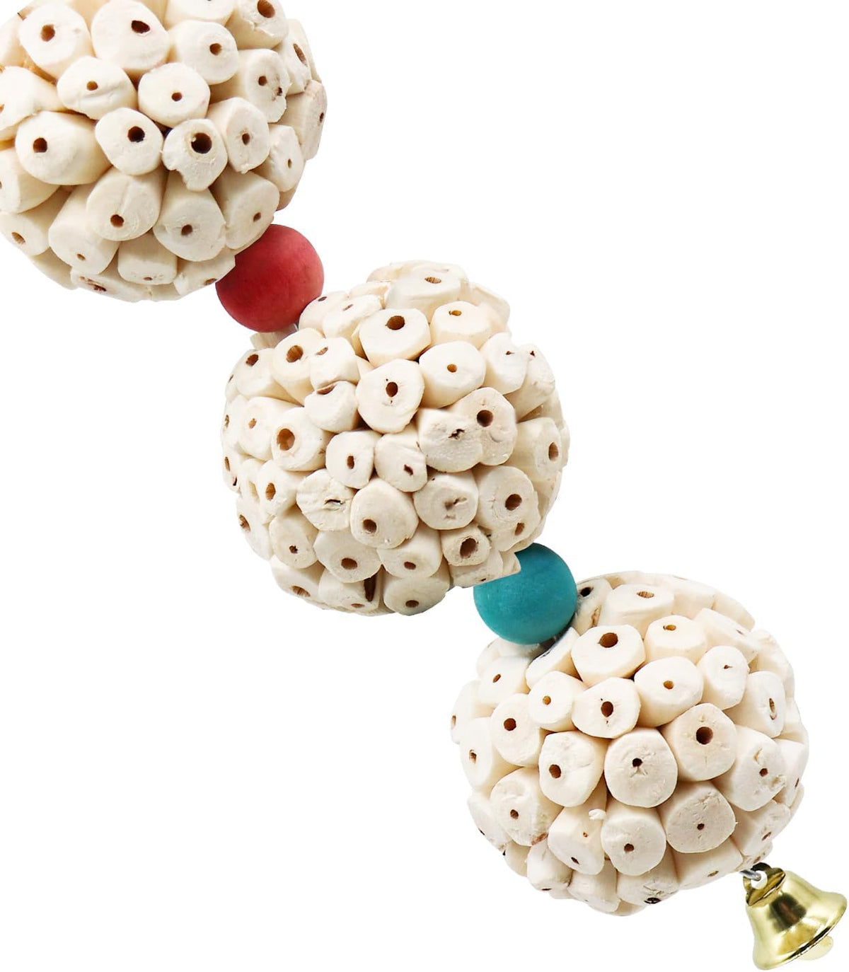 Bird Chewing Toy, Bird Sola Ball Toy with Bell, Bird Cage Accessories, Cage Toys for Cockatiel