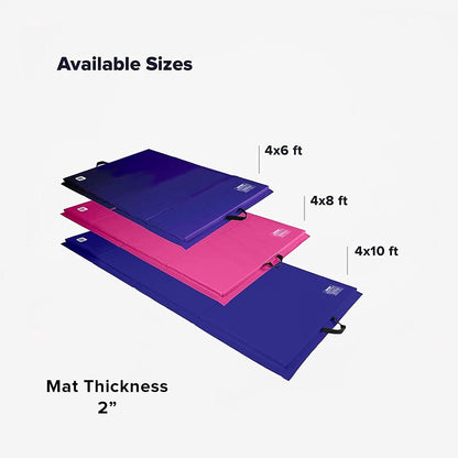 We Sell Mats - 4 ft x 8 ft x 2 in Personal Fitness & Exercise Mat for Home Workout - Lightweight
