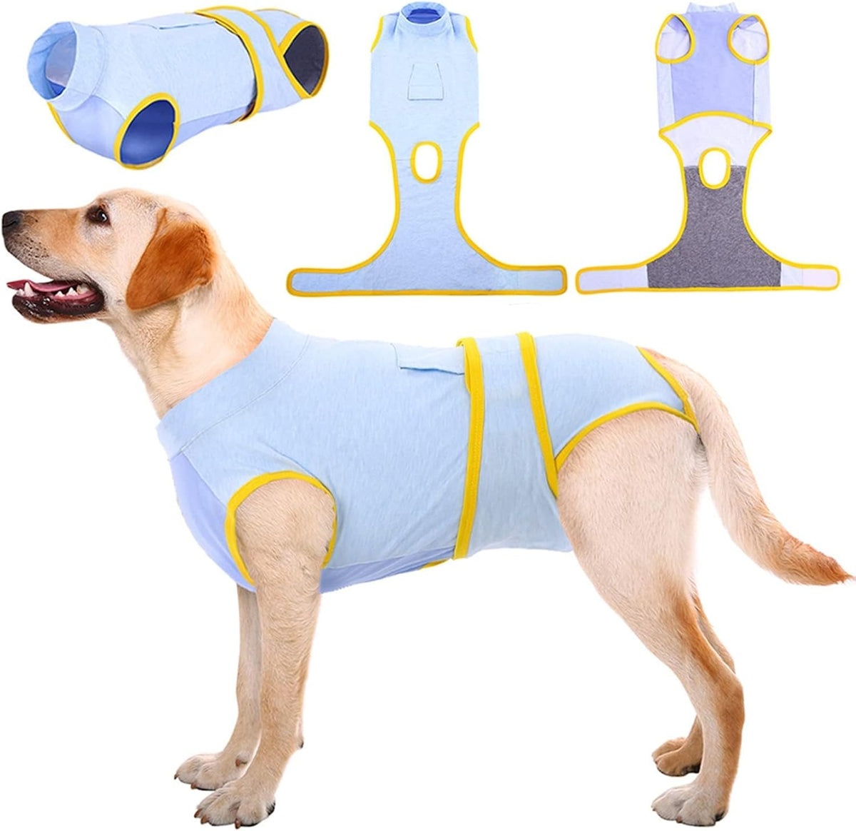 Kuoser Recovery Suit for Dogs Cats After Surgery, Professional Pet Recovery Shirt Dog Abdominal