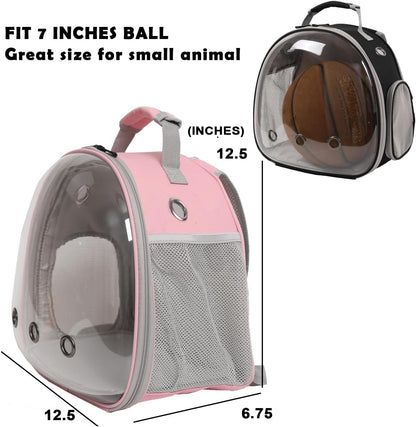 Lizard Backpack Travel Carrier,Bearded Dragon Travel Backpack with Harness and Leash Set,Space