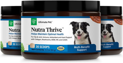 Ultimate Pet Nutrition Nutra Thrive Canine, 40-in-1 Nutritional Powder Supplement for Dogs with