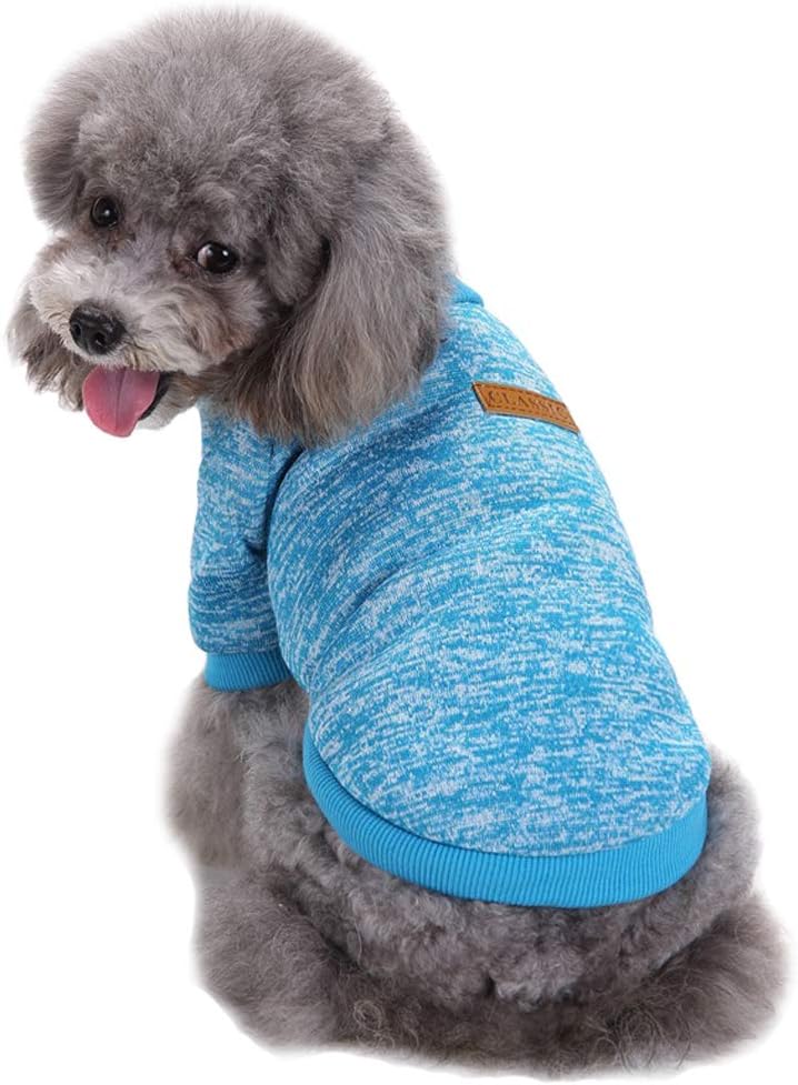 Jecikelon Dog Clothes Dogs Sweater Soft Puppies Clothing Winter Puppy Sweaters Warm Outfit for Dogs