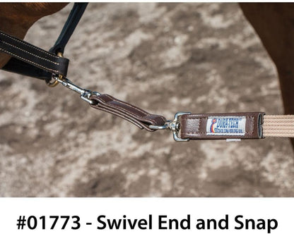 Schneiders Dura-Tech German Web Cord Lunge Line for Horses | Soft Grip Ribbed Webbing | Lightweight
