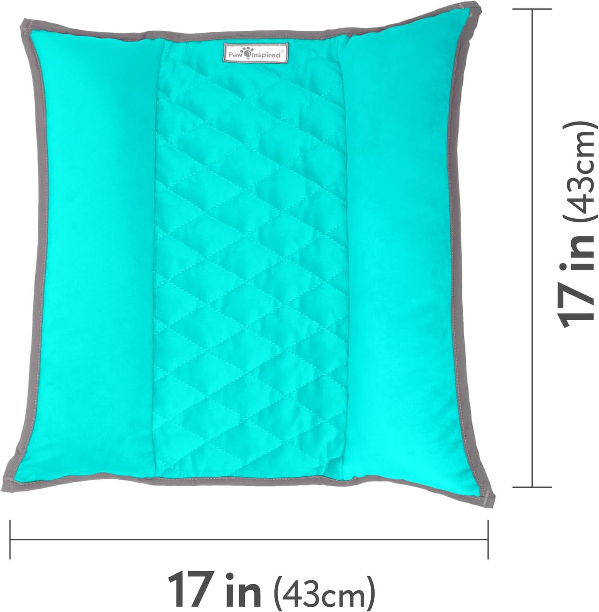 Paw Inspired Snuggle Bunny Bolster Bed for Rabbits, Cats, Dogs and Other Small Pets, Reversible