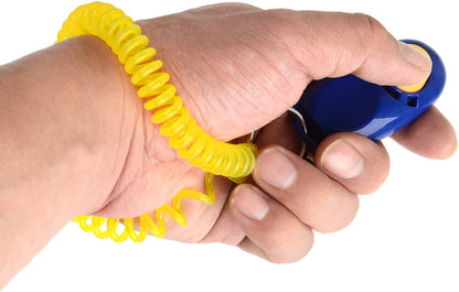 Coolrunner 7pcs 7 Color Universal Animal Pet Dog Training Clicker with Wrist Bands Strap, Assorted