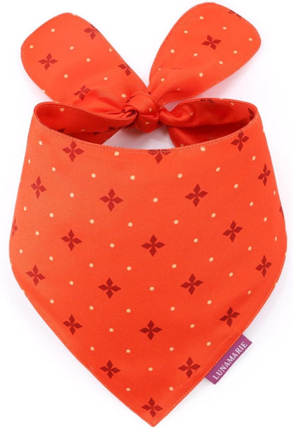 LunaMarie - Luxury Pet Birthday Bandanas -Premium & Silky Poly Fabric | 100% Handmade | Custom