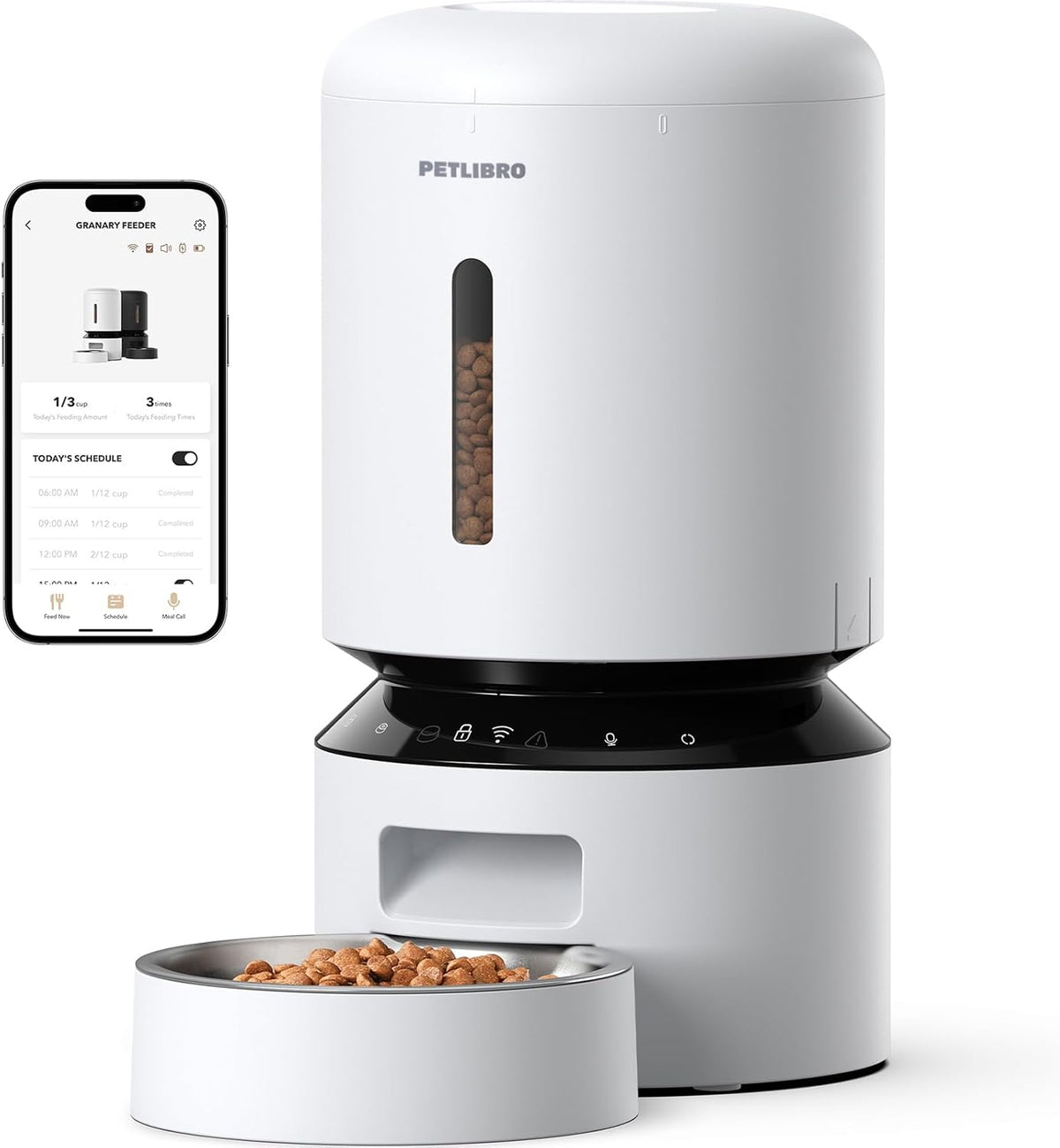 PETLIBRO Automatic Cat Feeder, 5G WiFi Automatic Dog Feeder with Freshness Preservation, 5L Timed
