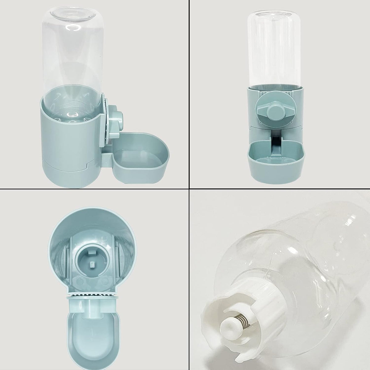 Rabbit Water Bottle 17 OZ Bunny Hanging Water Fountain Automatic Guinea Pig Water Dispenser No Leak