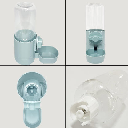 Rabbit Water Bottle 17 OZ Bunny Hanging Water Fountain Automatic Guinea Pig Water Dispenser No Leak