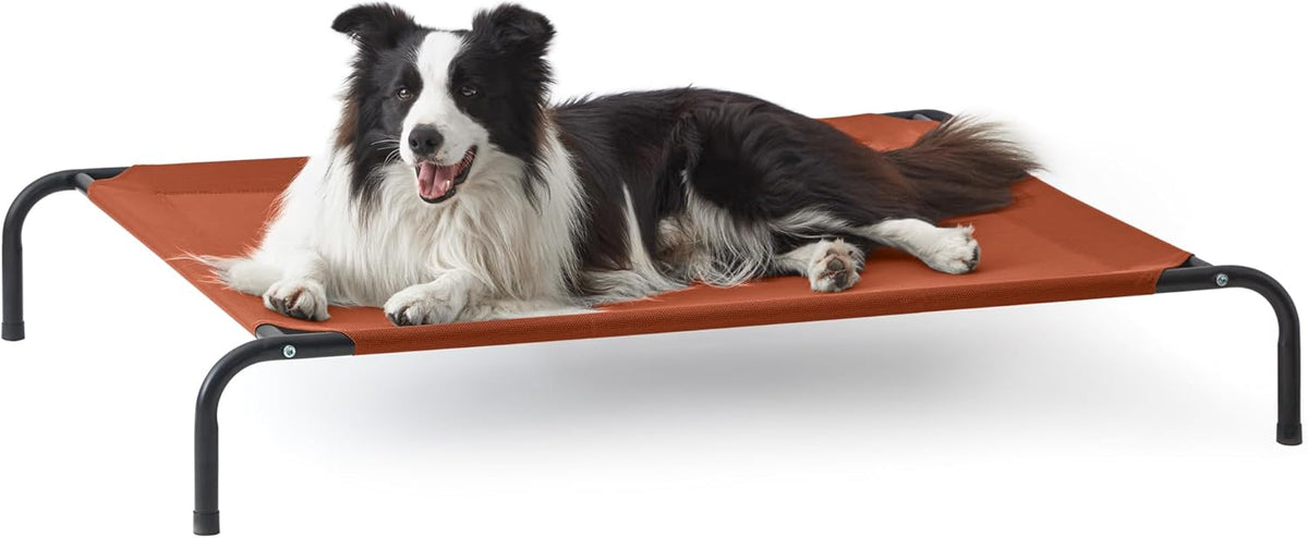 Love's cabin Elevated Cooling Dog Bed for Large Dogs, Portable Indoor & Outdoor Raised Pet Dog Cat