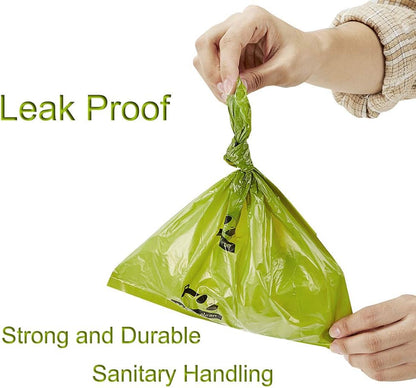 ECO-CLEAN Dog Poop Bags, 24 Rolls/360 Bags with Dispenser, Dog Waste Bags, Unscented, Leak-Proof