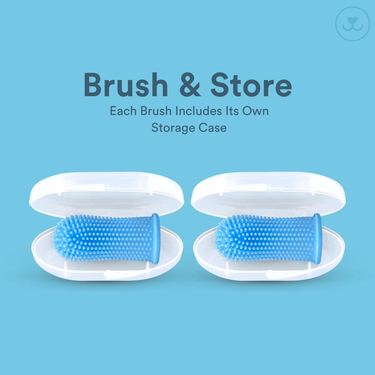 Jasper Dog Toothbrush, 360 Degree Pet Tooth Brushing Kit, Cat Toothbrush, Canine Dental Care &