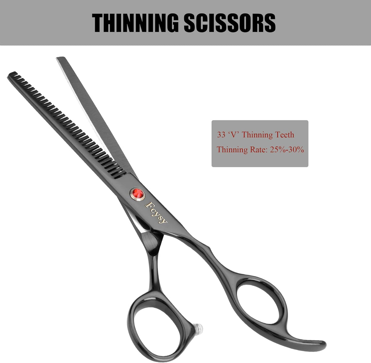 Dog Grooming Scissors Kit, Fcysy Professional Pet Hair Cutting Shears Set with Curved & Straight
