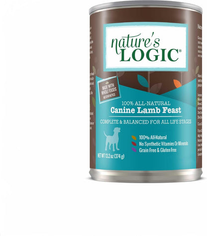 Nature's Logic Grain-Free Canned Dog Food - 95% Animal Proteins - 100% Natural Wet Dog Food Cans