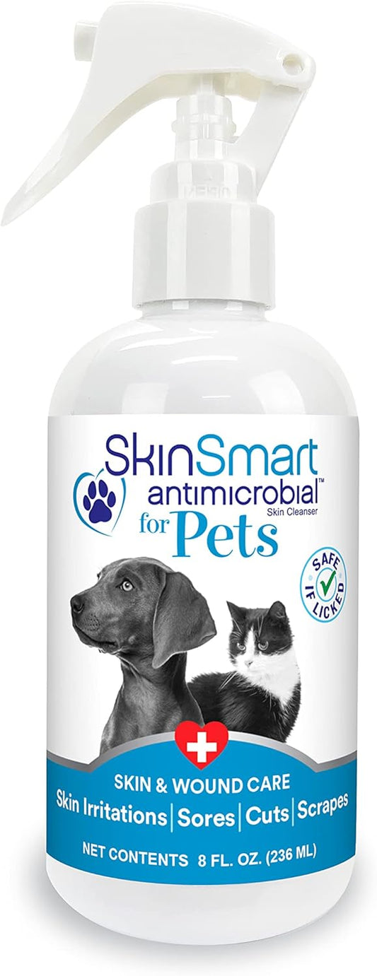 SkinSmart Antimicrobial Wound Care for Pets, Hypochlorous Acid Removes Bacteria to Promote Healing