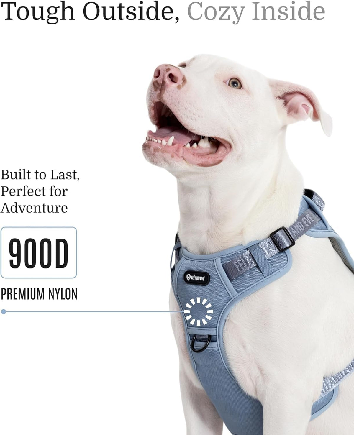 2025 New Edition, Fei & Eve MagEase Dog Harness - 3-Second Magnetic Buckles | 3-Point No-Pull