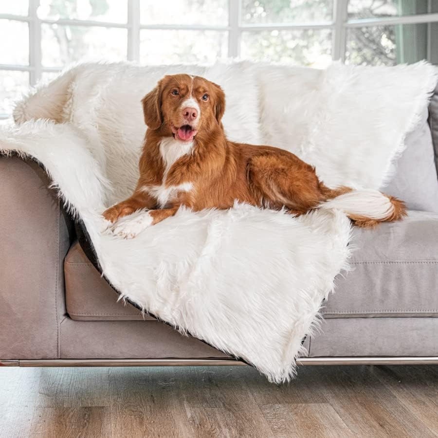 PupProtector Waterproof Throw Blanket for Dogs and Cats, Pet Blanket Cover for Couches, Sofas