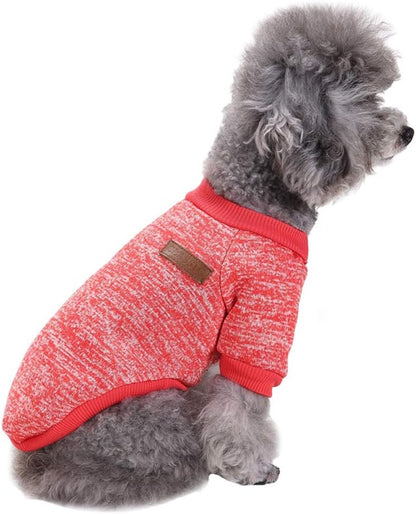 Jecikelon Dog Clothes Dogs Sweater Soft Puppies Clothing Winter Puppy Sweaters Warm Outfit for Dogs