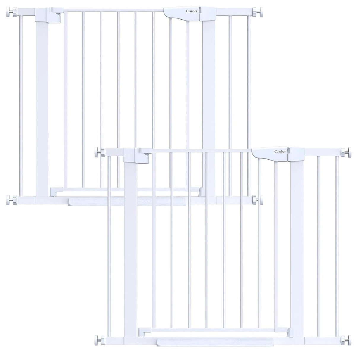 Cumbor 2 Pack 29.7-40.6" Baby Gate for Stairs, Mom's Choice Awards Winner-Dog Gate for Doorways