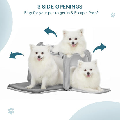 PETSFIT Dog Carrier Cat Carriers for Puppies, Medium Cats up to 25Lbs, Travel Soft Sided Pet