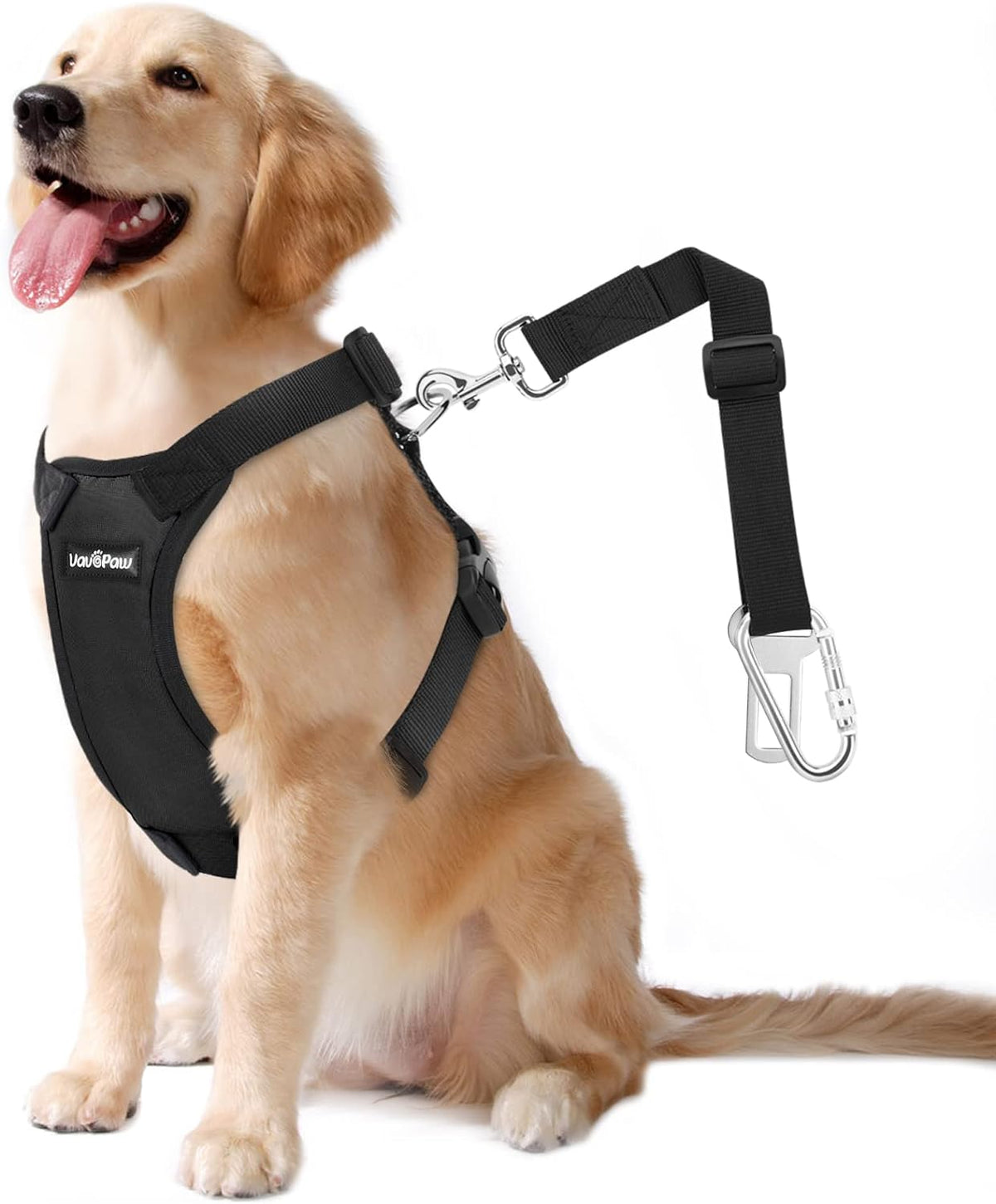 Dog Seat Belt, Safety Vest Dog Car Harness with Adjustable Buckle Dog Seat Belt for Vehicle Nylon