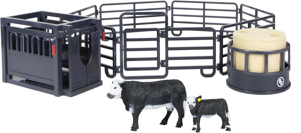 Big Country Toys 12-Piece Ranch Set - Farm Animal Toys for 3 Year Old Boys and Girls - Toy Figures