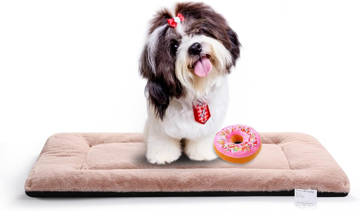 Dog Beds Crate Pad for Small Dogs Ultra Soft Dog Crate Bed Washable & Anti-Slip Kennel Pad for Dogs