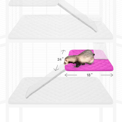 Paw Inspired Fitted Fleece Liner for Ferret Nation, Critter Nation Cage for Ferrets, Rats
