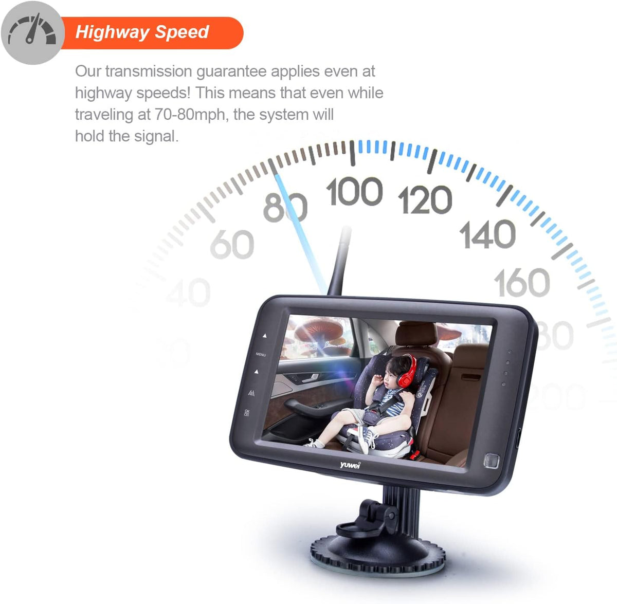 Wireless Backup Camera with 5 inch Split Screen, Ip69k Waterproof Wireless Rear View Camera with