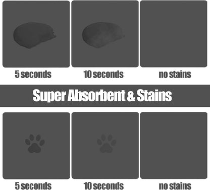Large Pet Feeding Mat, 39.3"x15.7" Absorbent Quick Dry Dog Mat for Food and Water Bowl, Non Skid