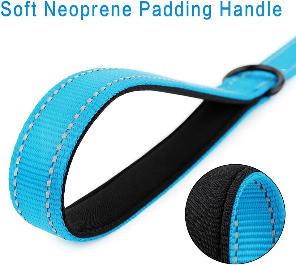 PLUTUS PET Short Training Dog Leash with Padded Handle for Medium Large Big Dogs,18 Inch Heavy Duty