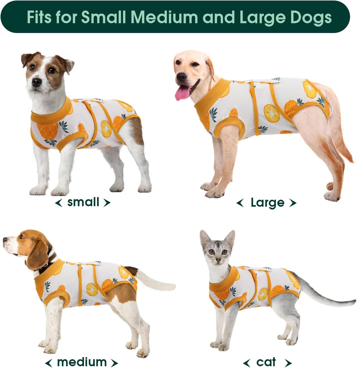 Kuoser Recovery Suit for Dogs Cats After Surgery, Professional Pet Recovery Shirt Dog Abdominal