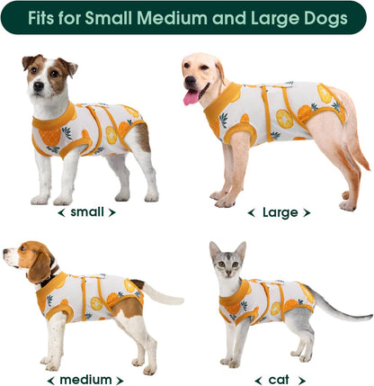 Kuoser Recovery Suit for Dogs Cats After Surgery, Professional Pet Recovery Shirt Dog Abdominal