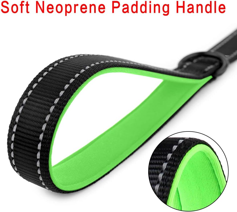 PLUTUS PET Short Training Dog Leash with Padded Handle for Medium Large Big Dogs,18 Inch Heavy Duty