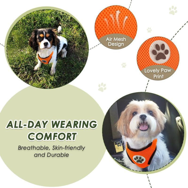 SlowTon Dog Seat Belt Harness for Car, Dog Car Harness Adjustable Mesh Breathable & Dog Seatbelt