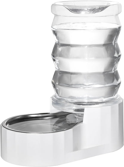 RIZZARI Automatic 7L Pet Waterer,Gravity Stainless Steel Water Dispenser, 100% BPA-Free, Large