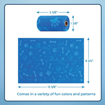 Best Pet Supplies Dog Poop Bags (240 Bags) for Waste Refuse Cleanup, Doggy Roll Replacements for