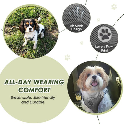 SlowTon Dog Seat Belt Harness for Car, Dog Car Harness Adjustable Mesh Breathable & Dog Seatbelt